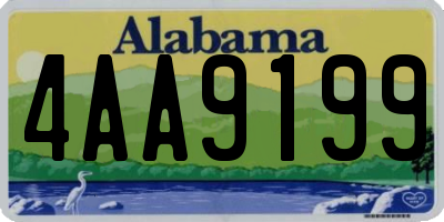 AL license plate 4AA9199