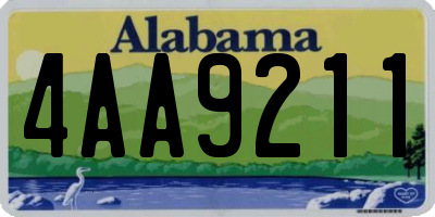 AL license plate 4AA9211