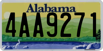 AL license plate 4AA9271