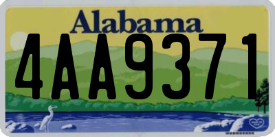 AL license plate 4AA9371