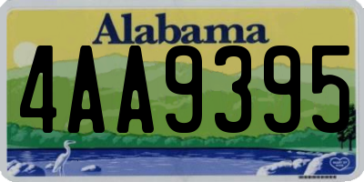 AL license plate 4AA9395