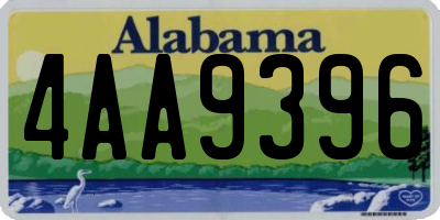 AL license plate 4AA9396