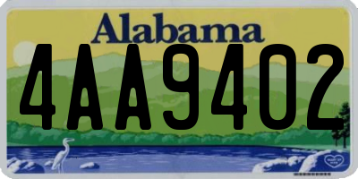 AL license plate 4AA9402