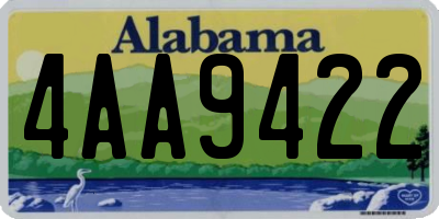 AL license plate 4AA9422