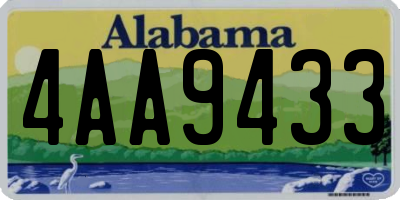 AL license plate 4AA9433