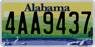 AL license plate 4AA9437
