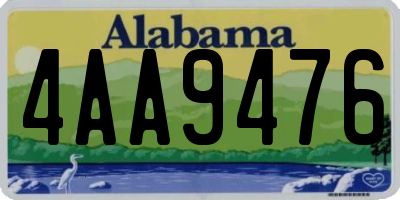 AL license plate 4AA9476
