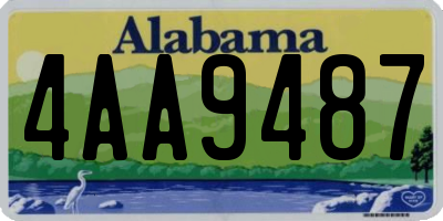AL license plate 4AA9487