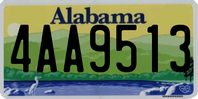 AL license plate 4AA9513