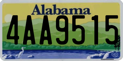 AL license plate 4AA9515