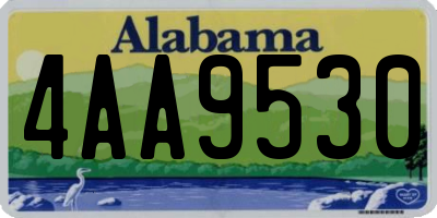 AL license plate 4AA9530