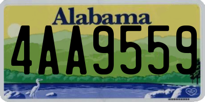 AL license plate 4AA9559