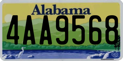 AL license plate 4AA9568