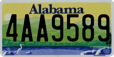 AL license plate 4AA9589