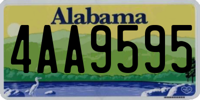 AL license plate 4AA9595