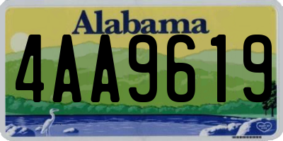 AL license plate 4AA9619