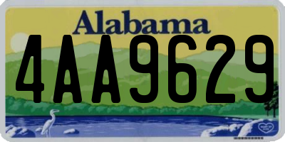 AL license plate 4AA9629