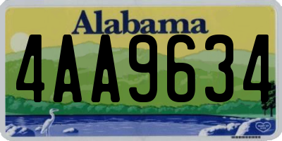 AL license plate 4AA9634