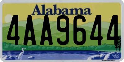 AL license plate 4AA9644