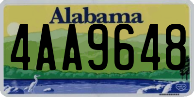 AL license plate 4AA9648