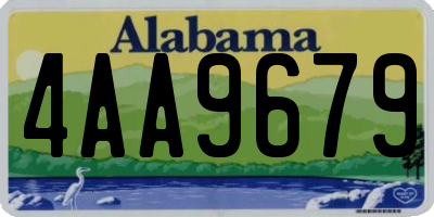 AL license plate 4AA9679