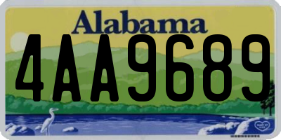AL license plate 4AA9689