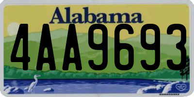 AL license plate 4AA9693