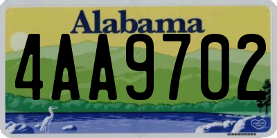 AL license plate 4AA9702