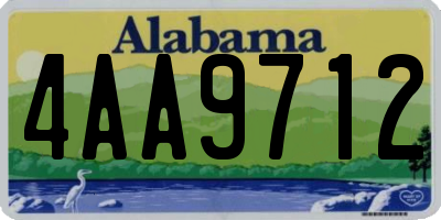 AL license plate 4AA9712