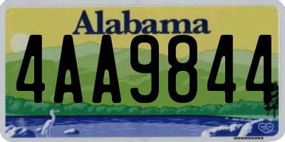 AL license plate 4AA9844