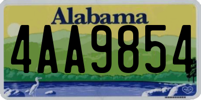 AL license plate 4AA9854
