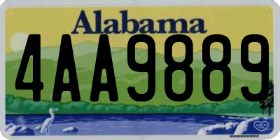 AL license plate 4AA9889