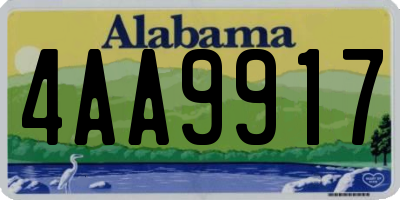 AL license plate 4AA9917
