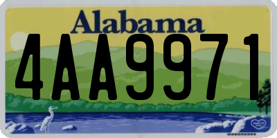 AL license plate 4AA9971