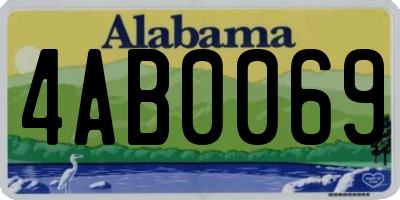 AL license plate 4AB0069