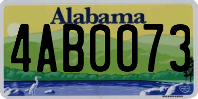 AL license plate 4AB0073