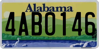 AL license plate 4AB0146