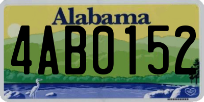 AL license plate 4AB0152