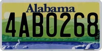AL license plate 4AB0268