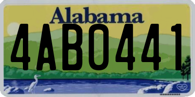 AL license plate 4AB0441