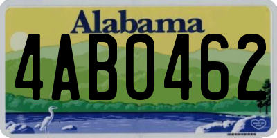 AL license plate 4AB0462