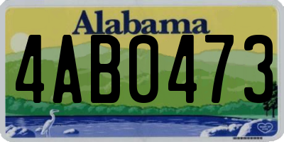 AL license plate 4AB0473