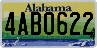 AL license plate 4AB0622