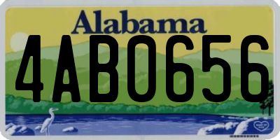 AL license plate 4AB0656