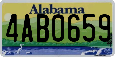 AL license plate 4AB0659