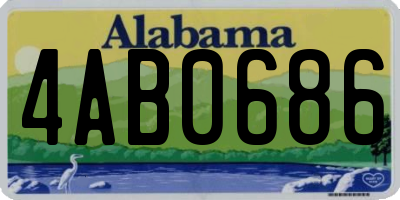 AL license plate 4AB0686