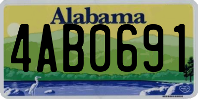 AL license plate 4AB0691