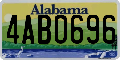 AL license plate 4AB0696