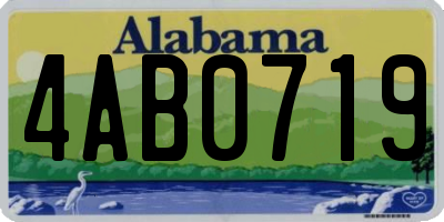 AL license plate 4AB0719