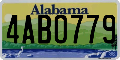 AL license plate 4AB0779
